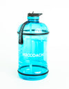 Gallon Water Bottle with Straw- BPA Free - 128 oz - Two Lids - H2OCoach