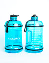 Gallon Water Bottle with Straw- BPA Free - 128 oz - Two Lids - H2OCoach