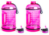 Gallon Water Bottle with Straw- BPA Free - 128 oz - Two Lids - H2OCoach