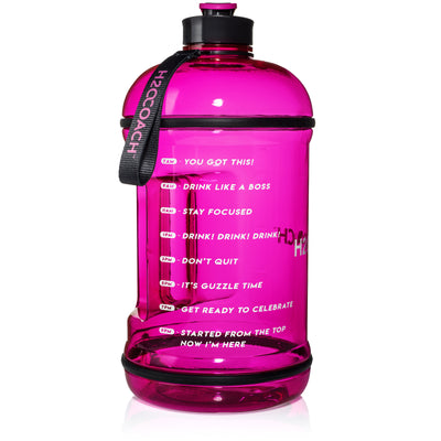 Gallon Water Bottle - BPA Free - 128 oz - Two Lids -H2OCoach