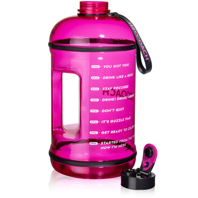 Gallon Water Bottle - BPA Free - 128 oz - Two Lids -H2OCoach