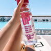 H2OCOACH Drink Up Time Marked Water Bottle with Straw - 30 oz - 2 Qty.