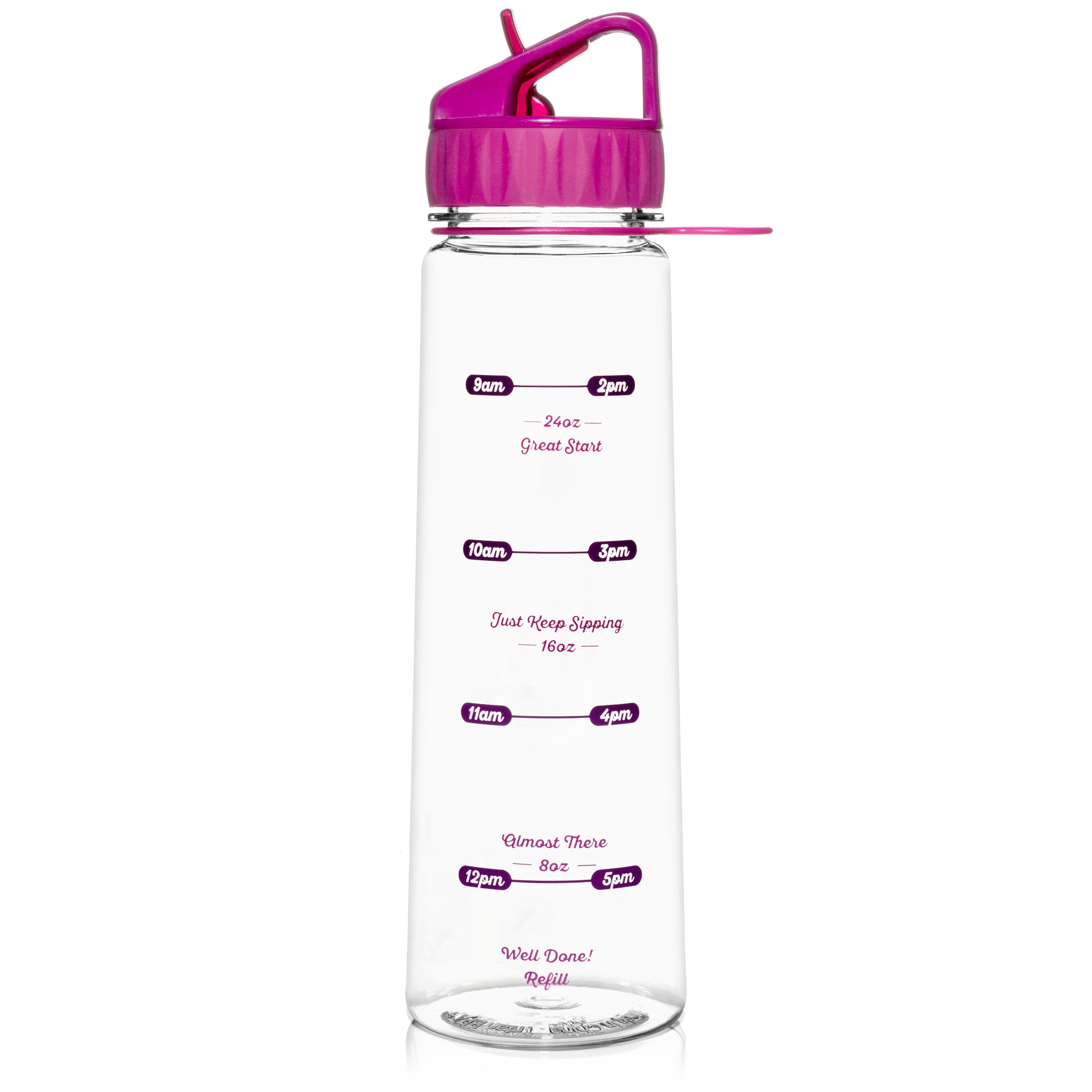 30 Oz Motivational Water Bottle With Straw Time Tracker Great for School,  Gym, Work, Home Helps Get Hydrated 