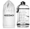 H2OCOACH - Drink Up 30 oz  Clear/Pink  and Transparent w. Black 1 Gallon Set - 2 Quantity